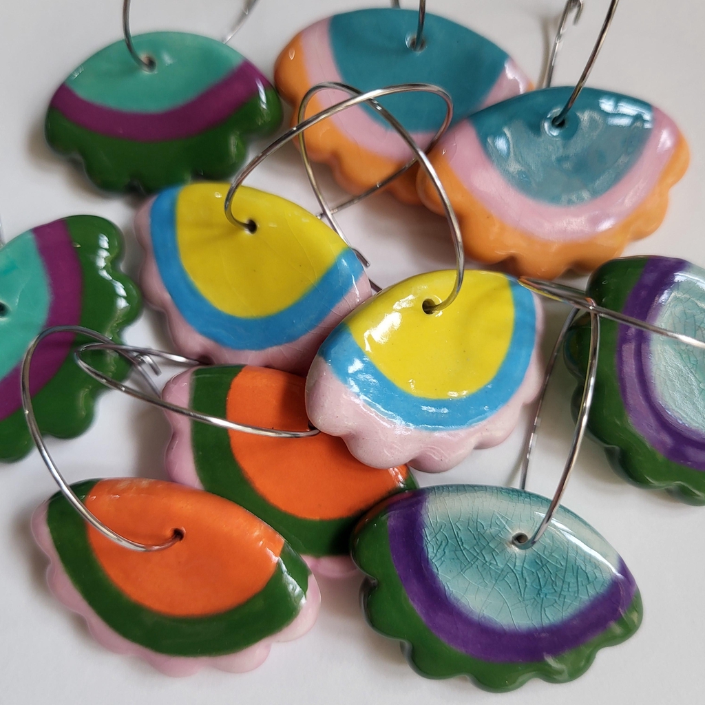 Flounce Hoop Earrings