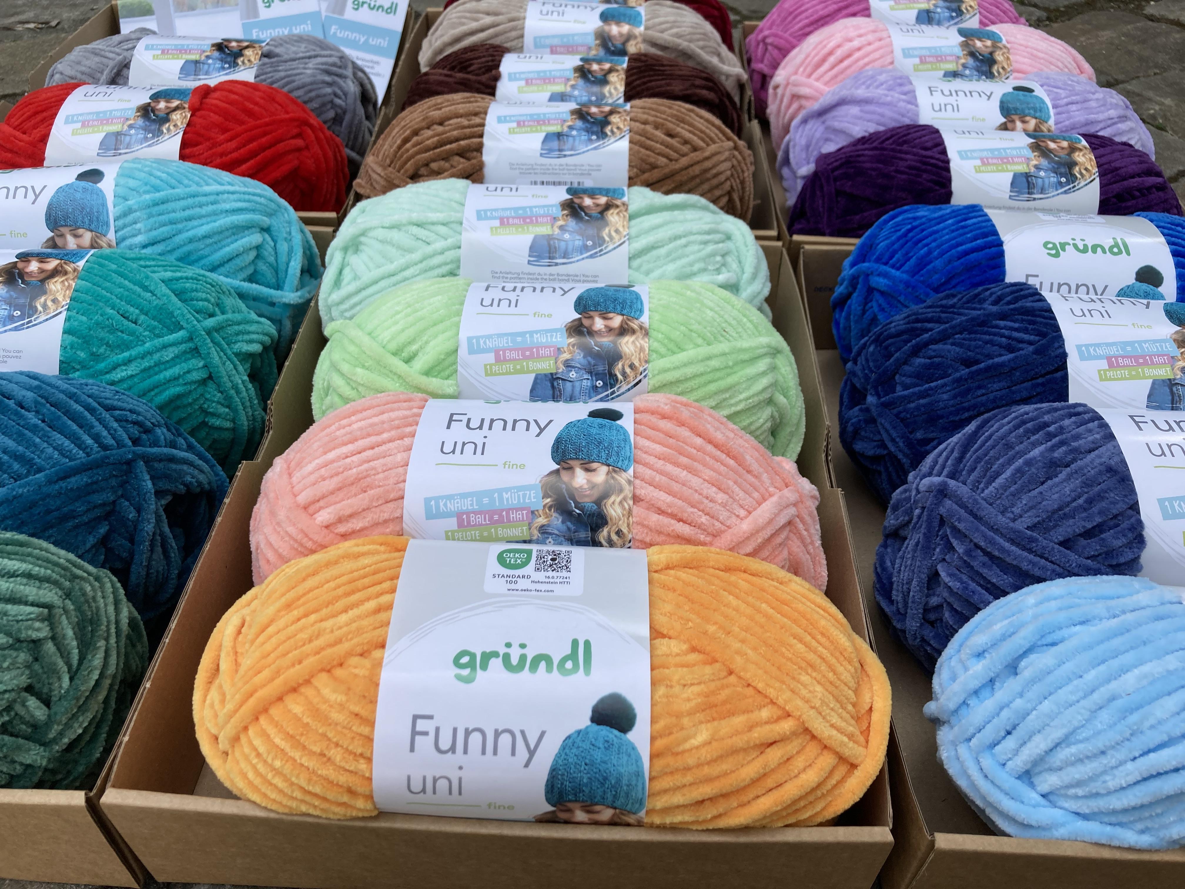 CHENILLE GARN GRÜNDL FUNNY UNI