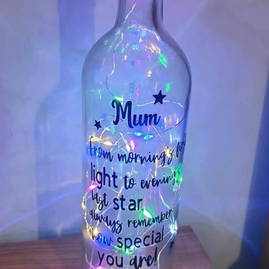 Personalised Light Up Bottles
