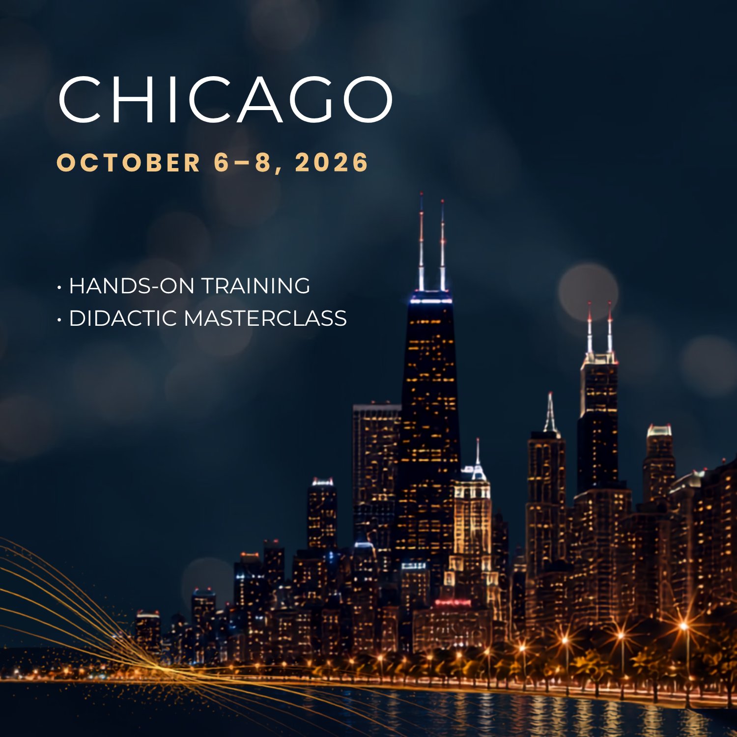 Chicago
October 6–8, 2026
Didactic masterclass + hands-on: Two pillars of Modern Aesthetic with Dr Kate Goldie