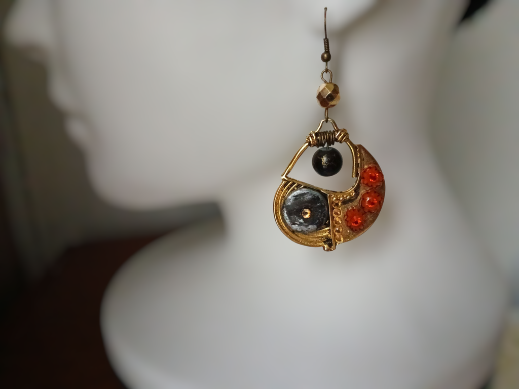 Boucles d'oreilles au crochet, artisanat français, fait main, Mf by Myriam f