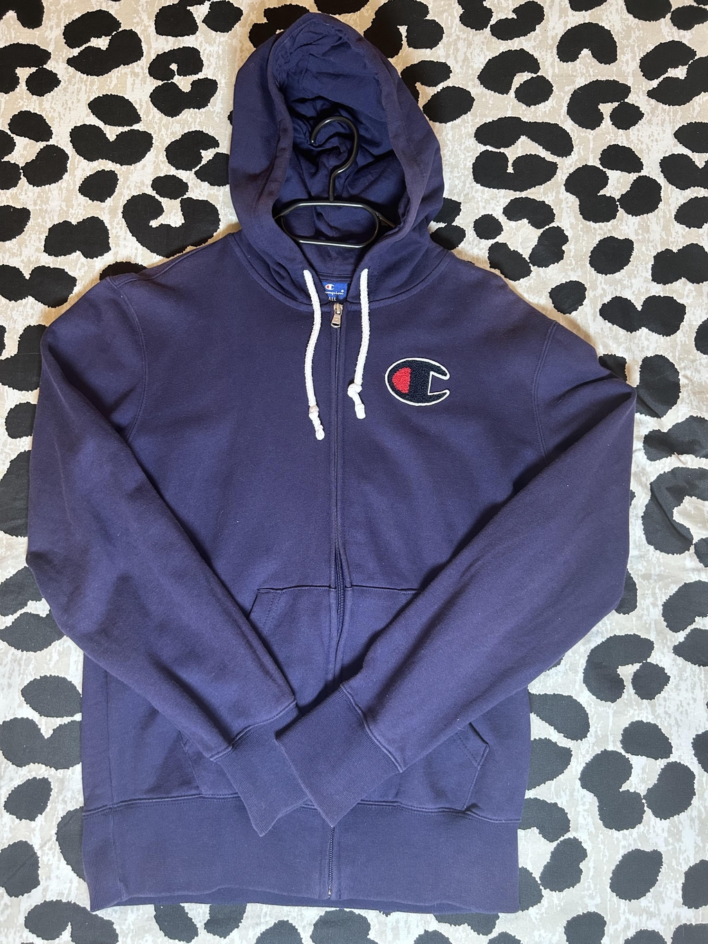 Sweat zippé Champion bleu marine – Taille S