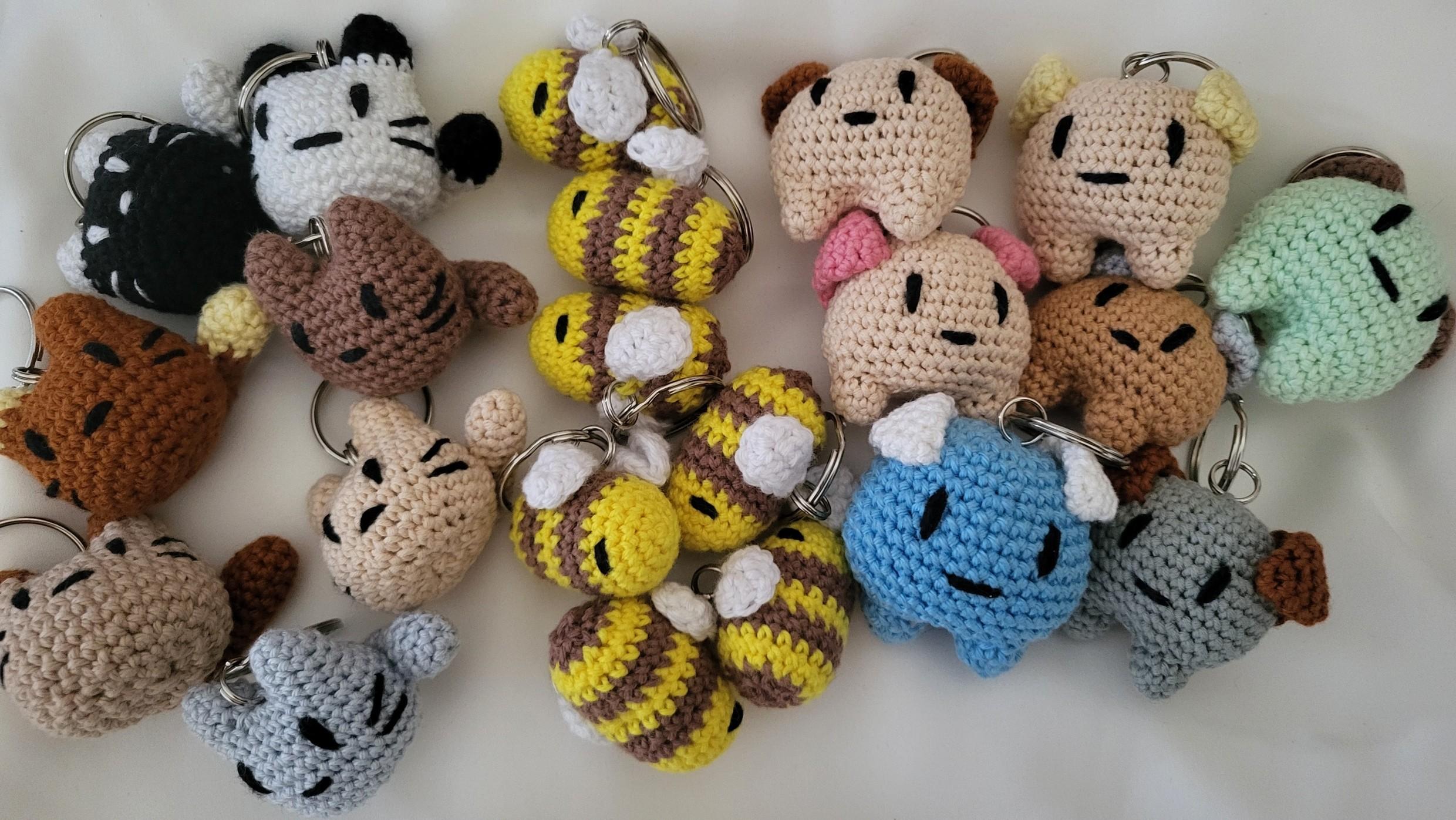 porte clefs animaux personnalisable au crochet