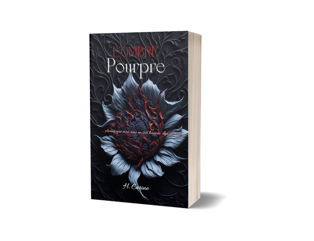 Roman broché - L'ombre pourpre - Carine Henry, auteure.
