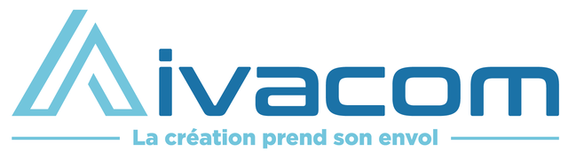 logo aivacom, la creation prend son envol