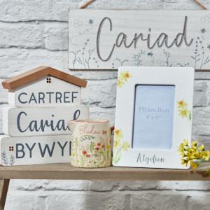 Welsh Decor Items  Cartref Cariad Bywyd