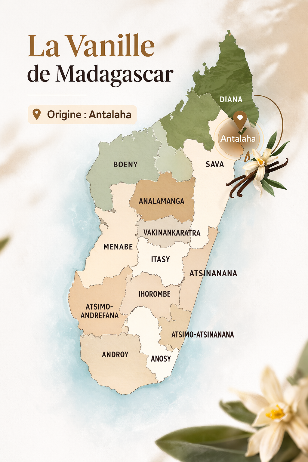 Achetez de la vanille de Madagascar de qualité premium. Gousses parfumées, naturelles et sélectionnées avec soin. Livraison rapide.