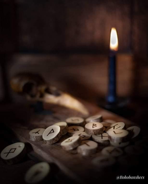 Handmade rune sets and pendants, oak runes, ash runes, apple runes, Hazel runes, elder futhark or rune sets. Odin runes.
