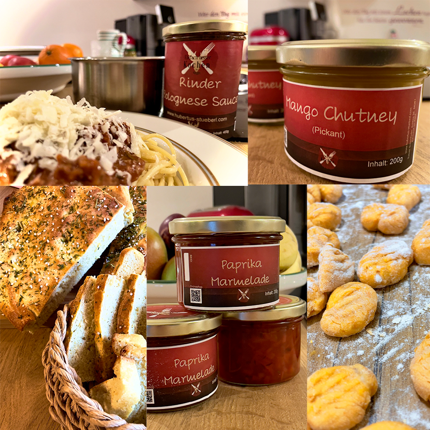 Titelbild, Paprika Marmelade Mango Chutney Bolognese 