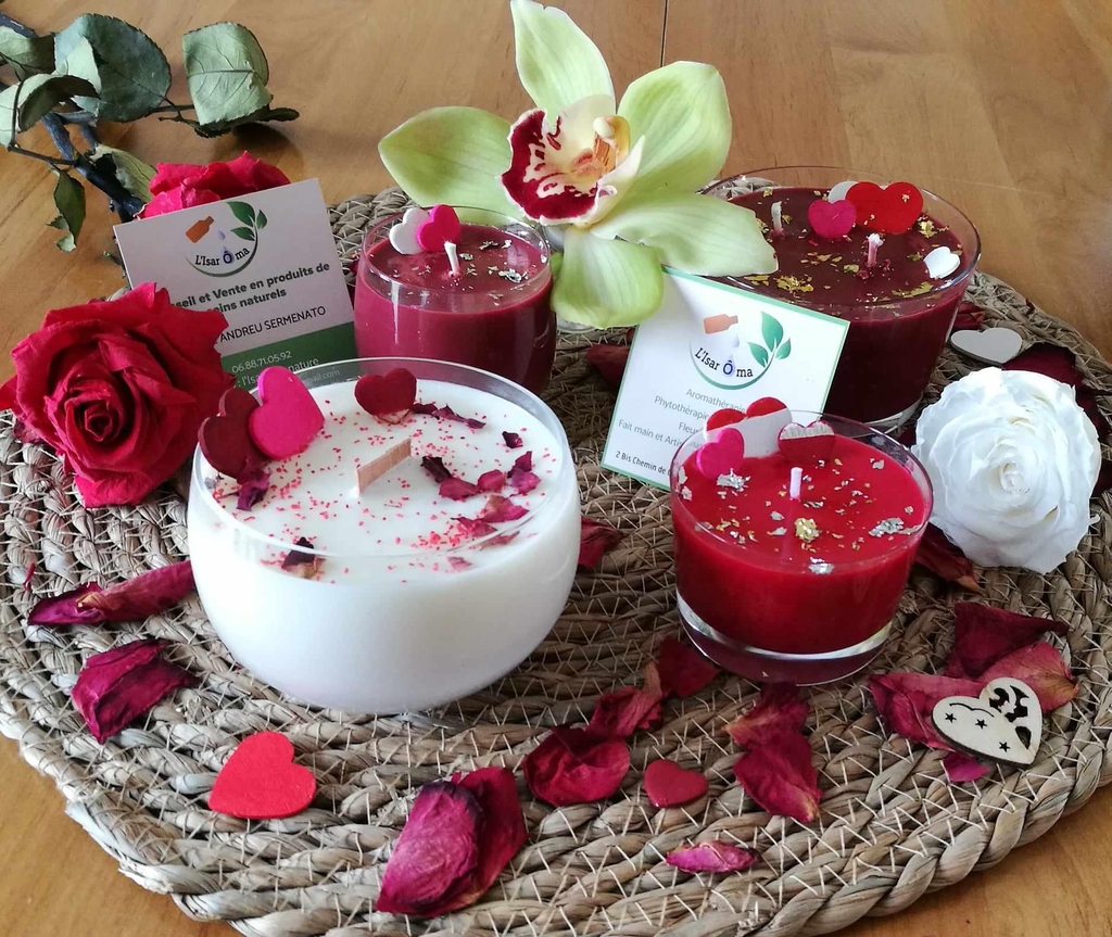 BOUGIES ET GALETS PARFUMES FAITS MAIN