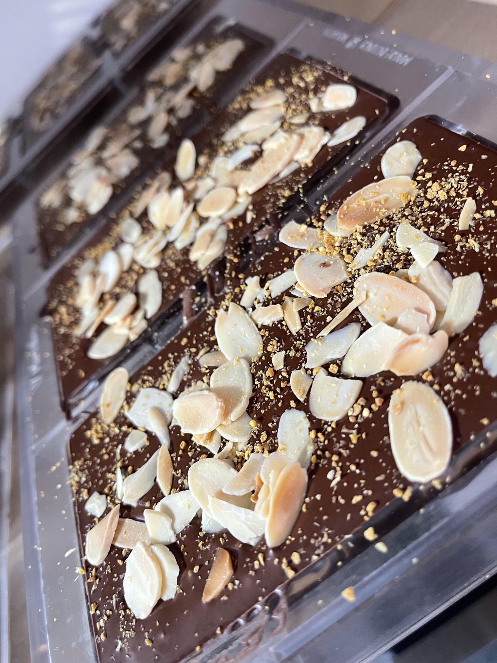 the beautiful finished chocolate bars