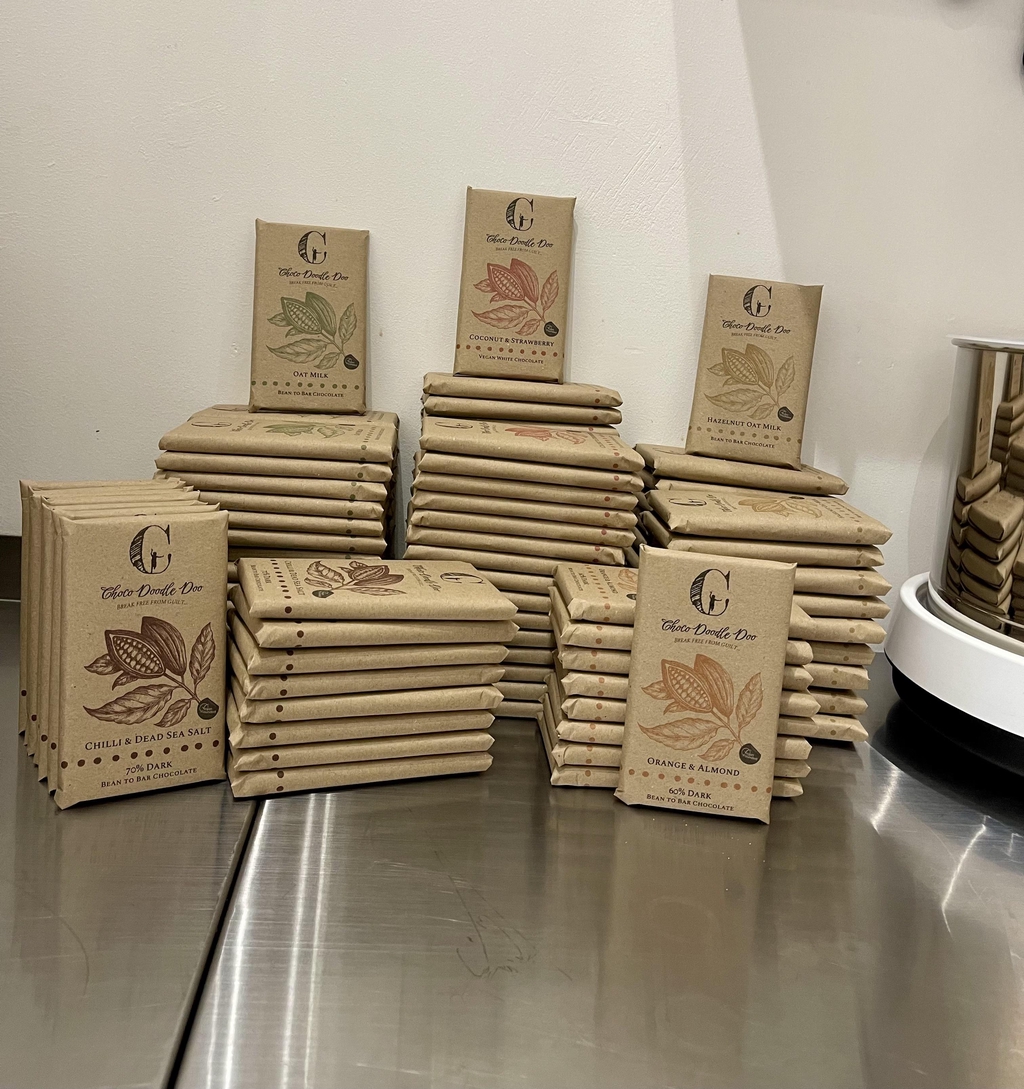 hand packed chocolate bars ready to order