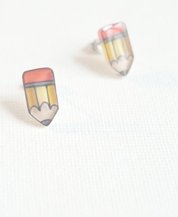 Acrylic stud earrings