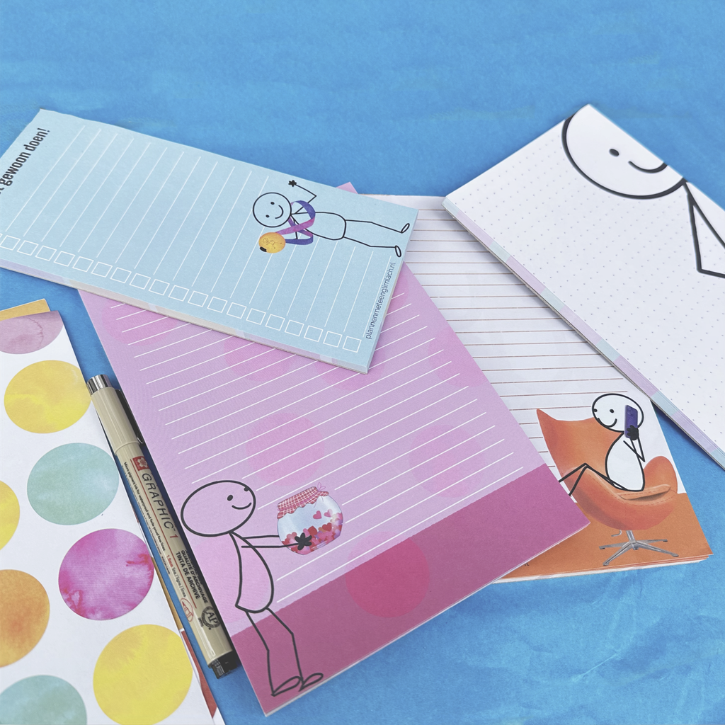 Plannen met een Glimlach notitie boekje en planners 