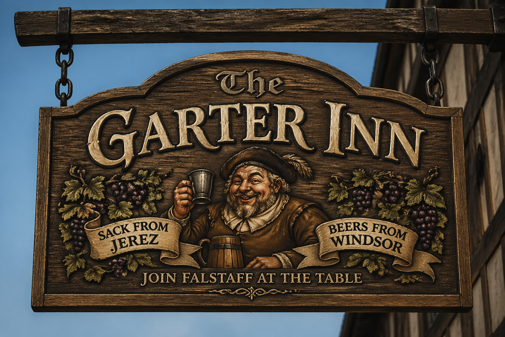 an old pub sign