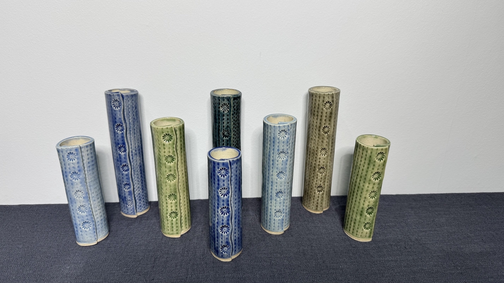 Anne James Ceramics Bud Vases