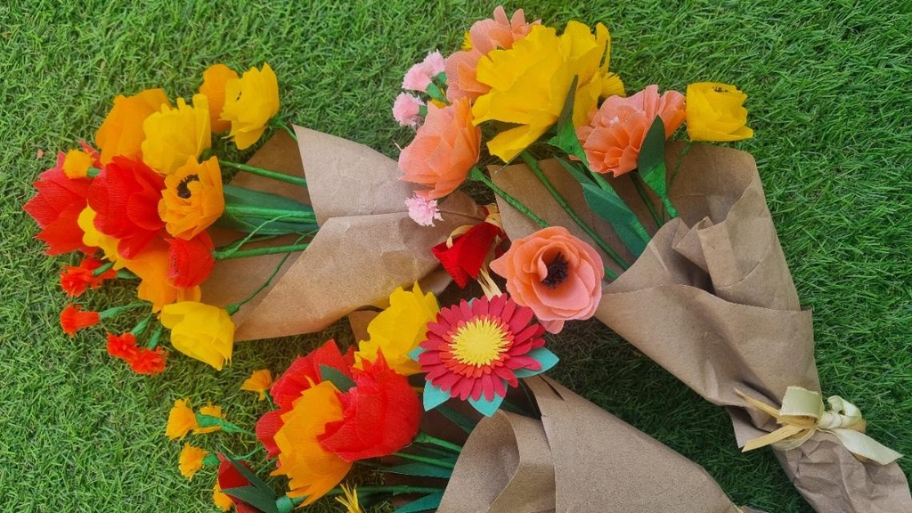 fleurs en papier