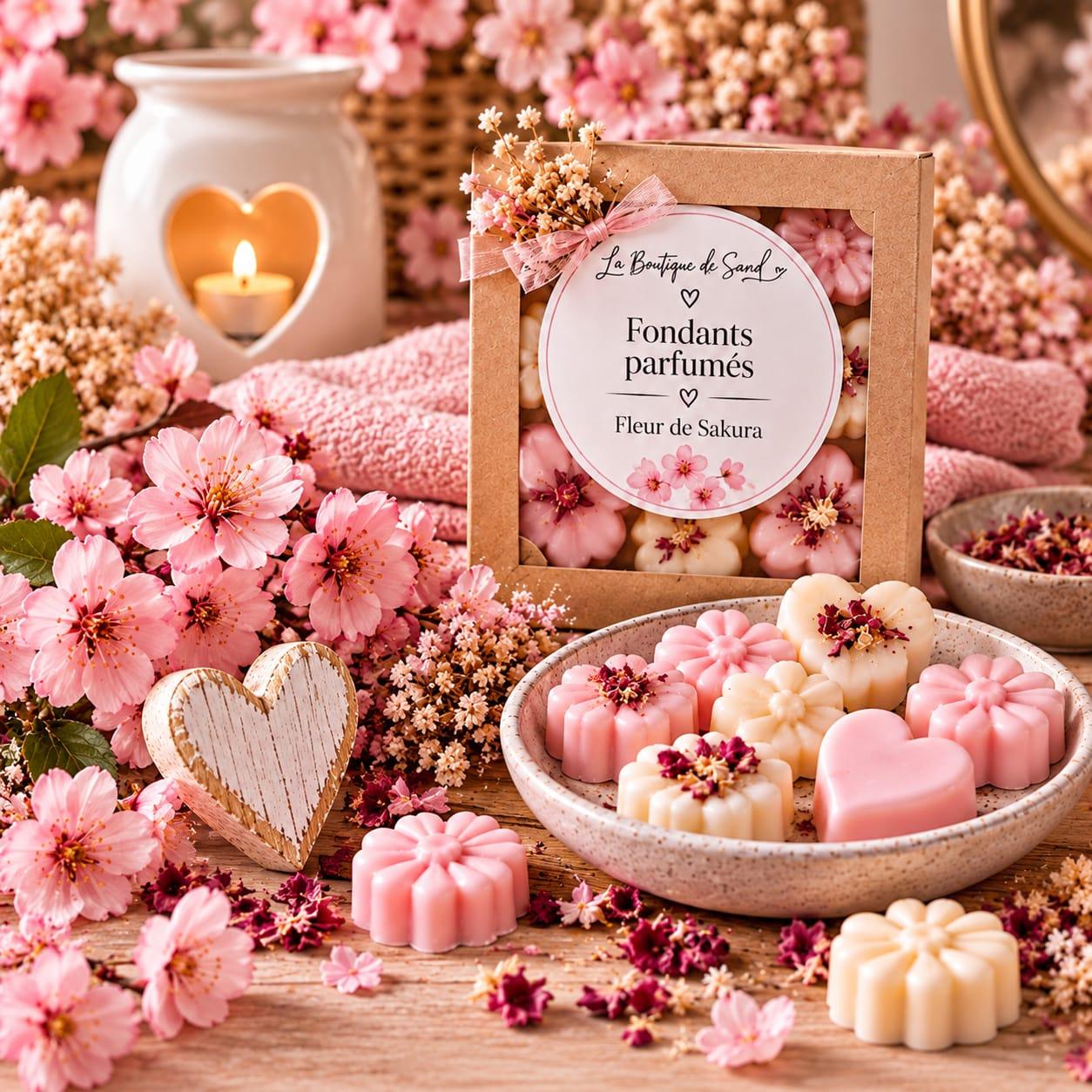 Fondant parfumé cire de soja naturelle parfum de grasse