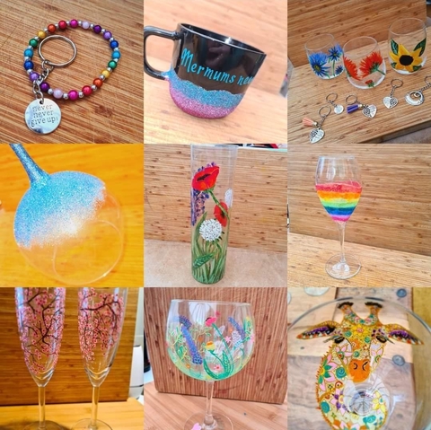 We are two mums who love creating. We can do painting, engraving, tshirt printing etc just ask. Our email is thefunnymummys@aol.com or call 07359 519732 
