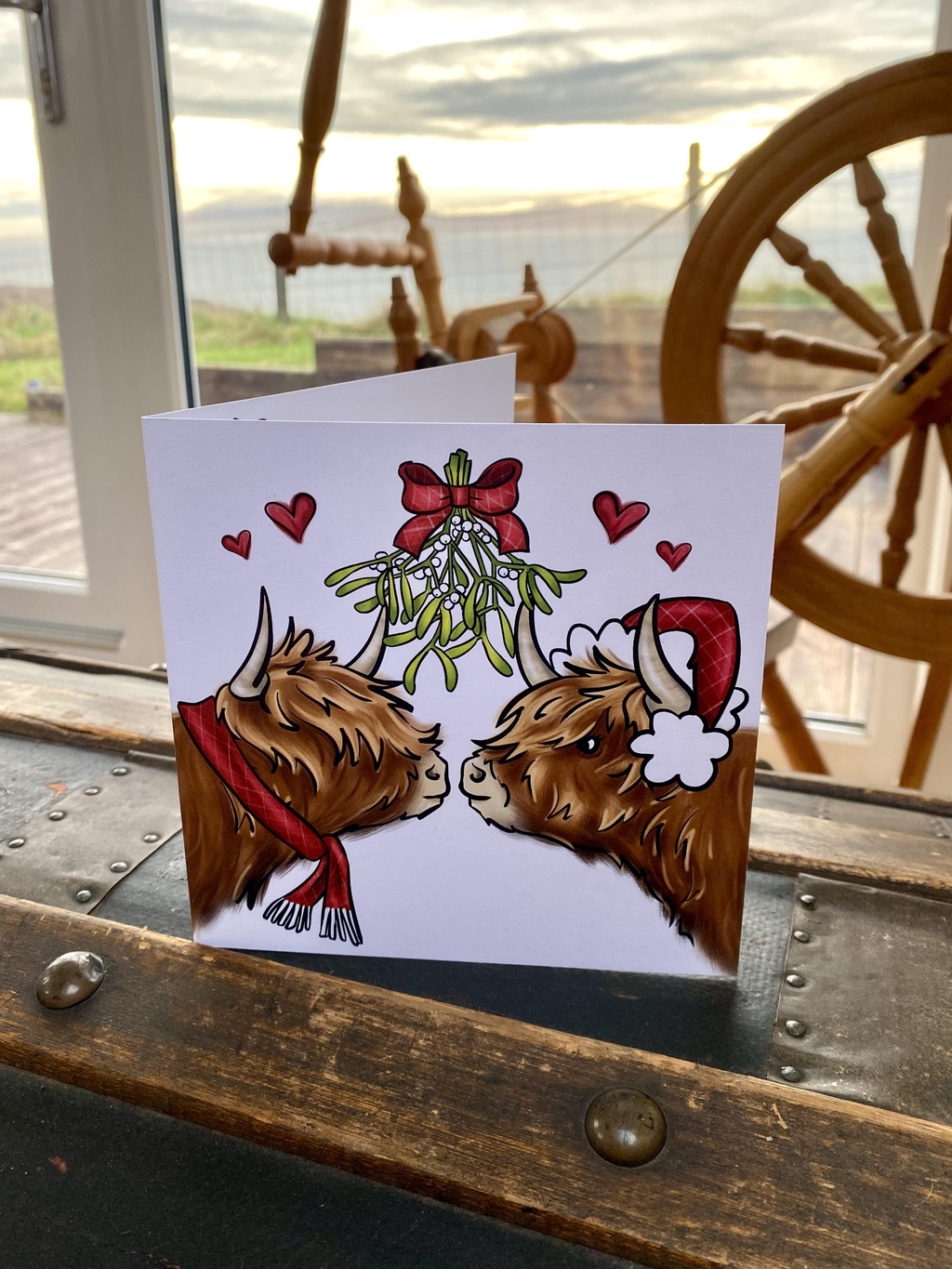 Christmas cards and ornaments