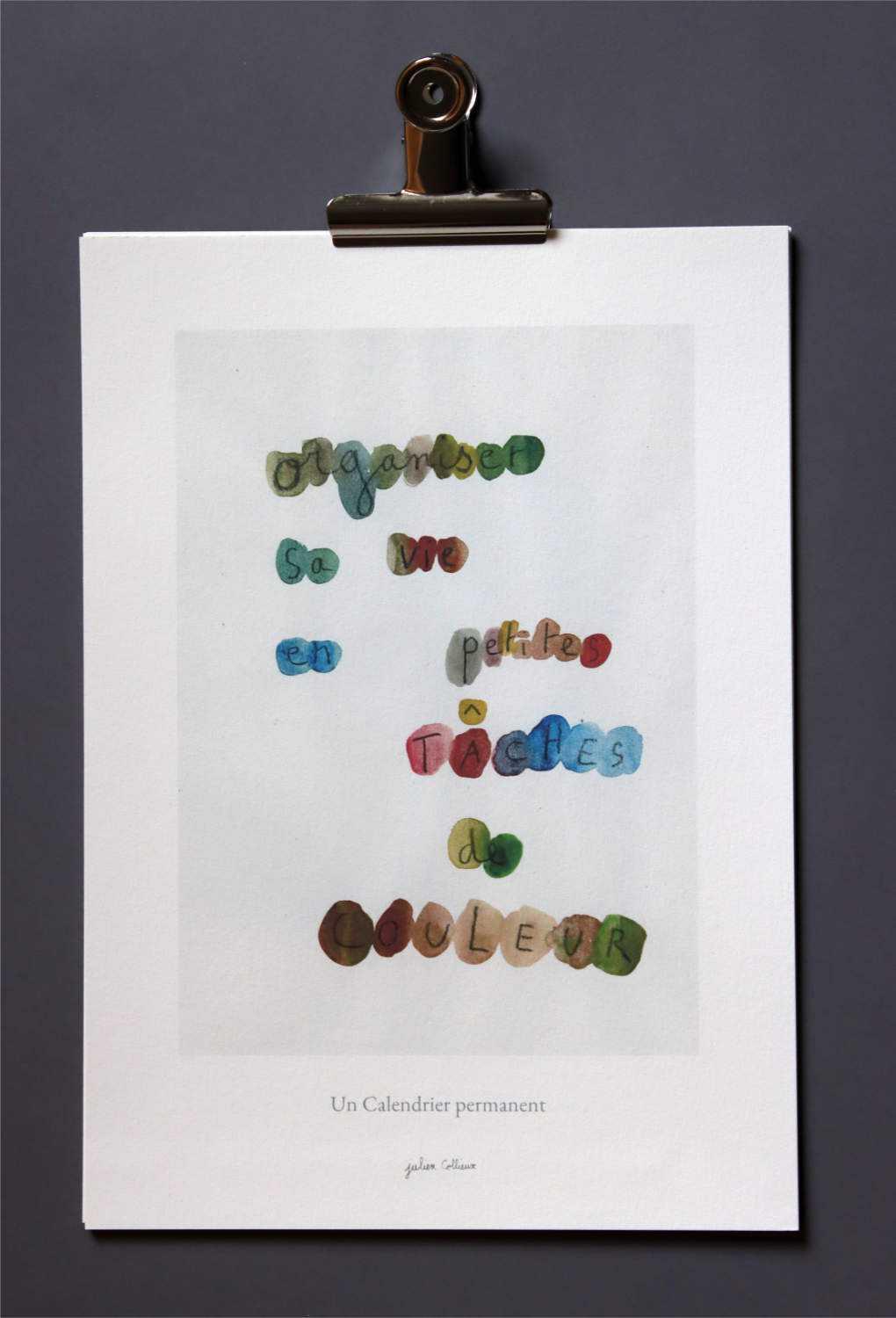 Calendrier Art calendar