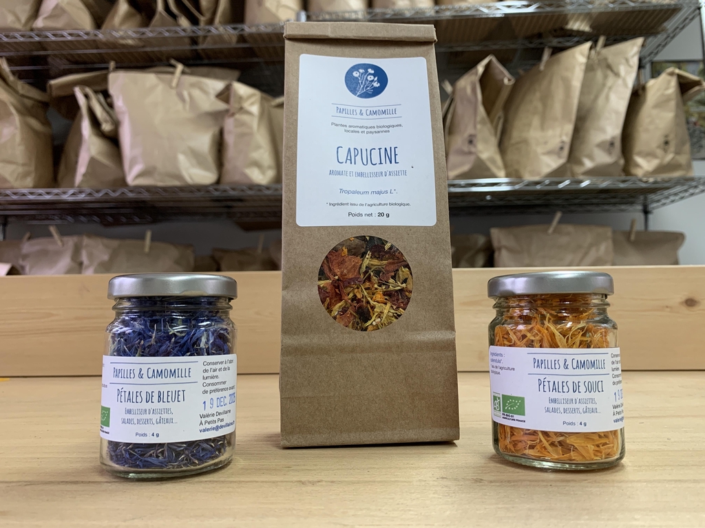 fleurs comestibles @papillesetcamomille