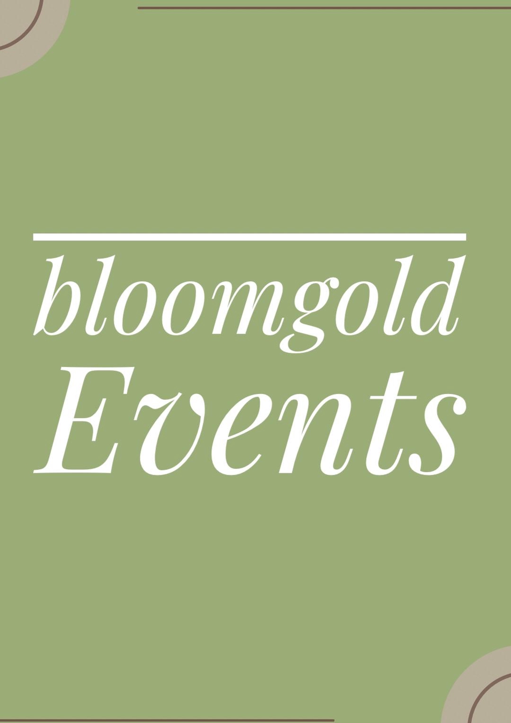 Buche deine Veranstaltung im bloomgold