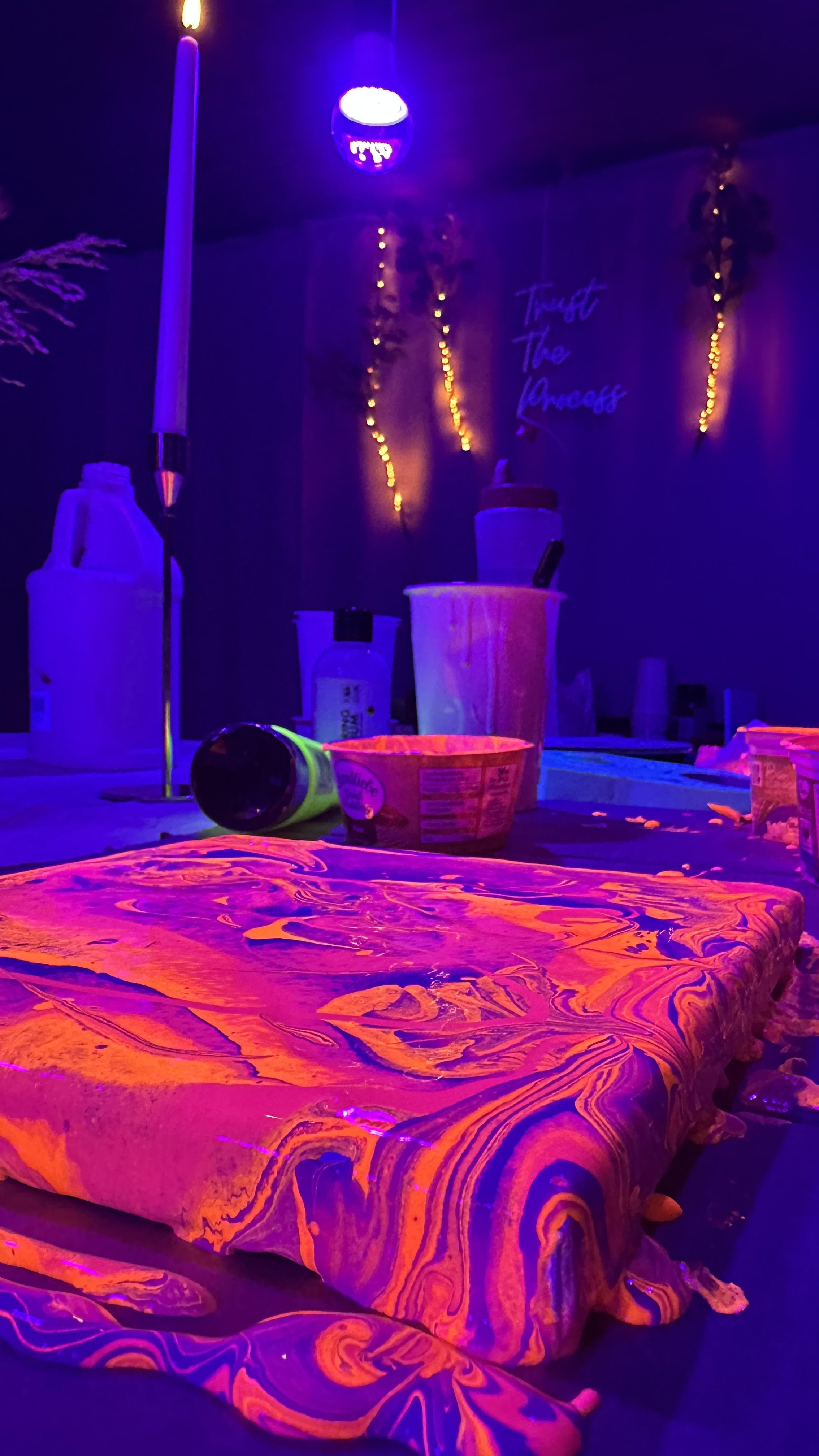 Neon Farben Malkurs