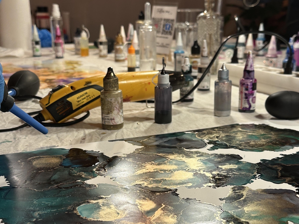Alcohol Ink Kreativworkshop in Winsen Luhe