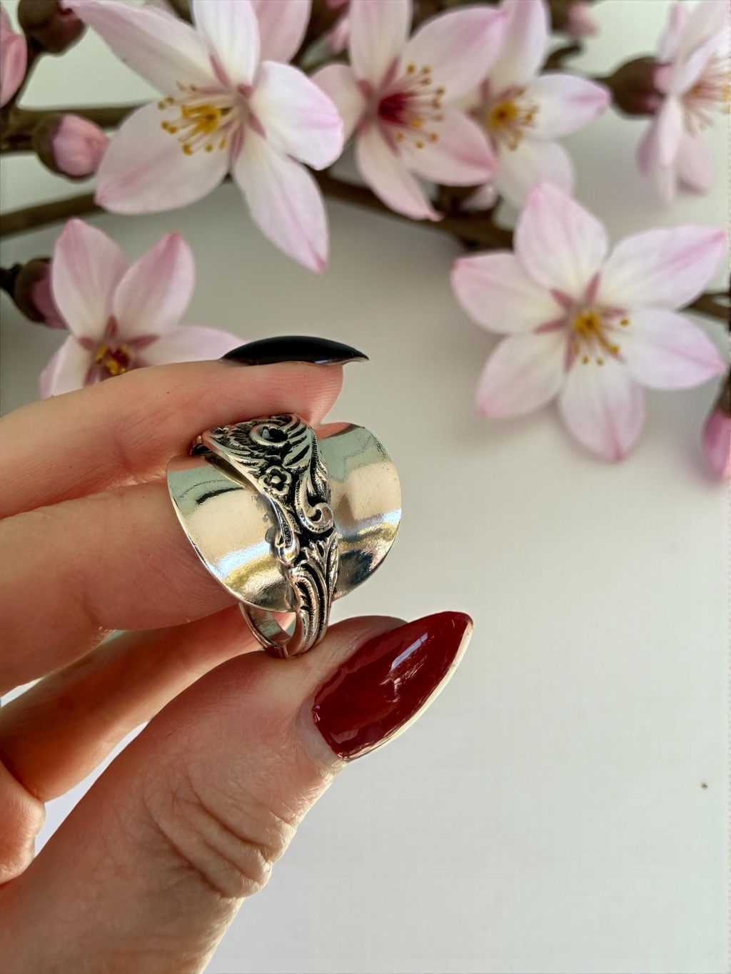 Bague cuillère vintage