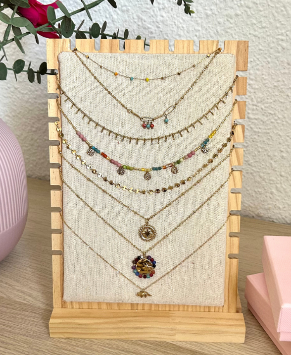 COLLAR COLLARES CHARM ACERO INOXIDABLE PARA REGALO COLLAR DE COLORES 