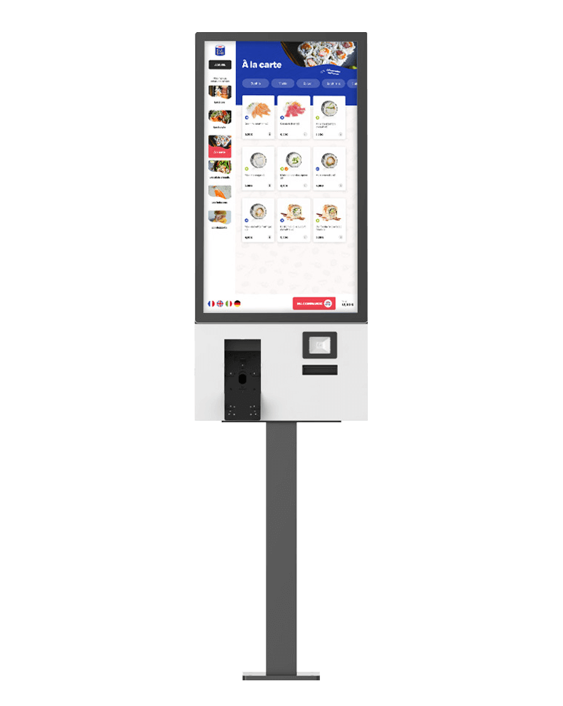 NOUVEAU!
Vous pouvez commander retirer les articles commandés sur notre site internet grâce à cette borne, et aussi vous pouvez commander et payer directement sur les bornes disponibles dans notre Café.