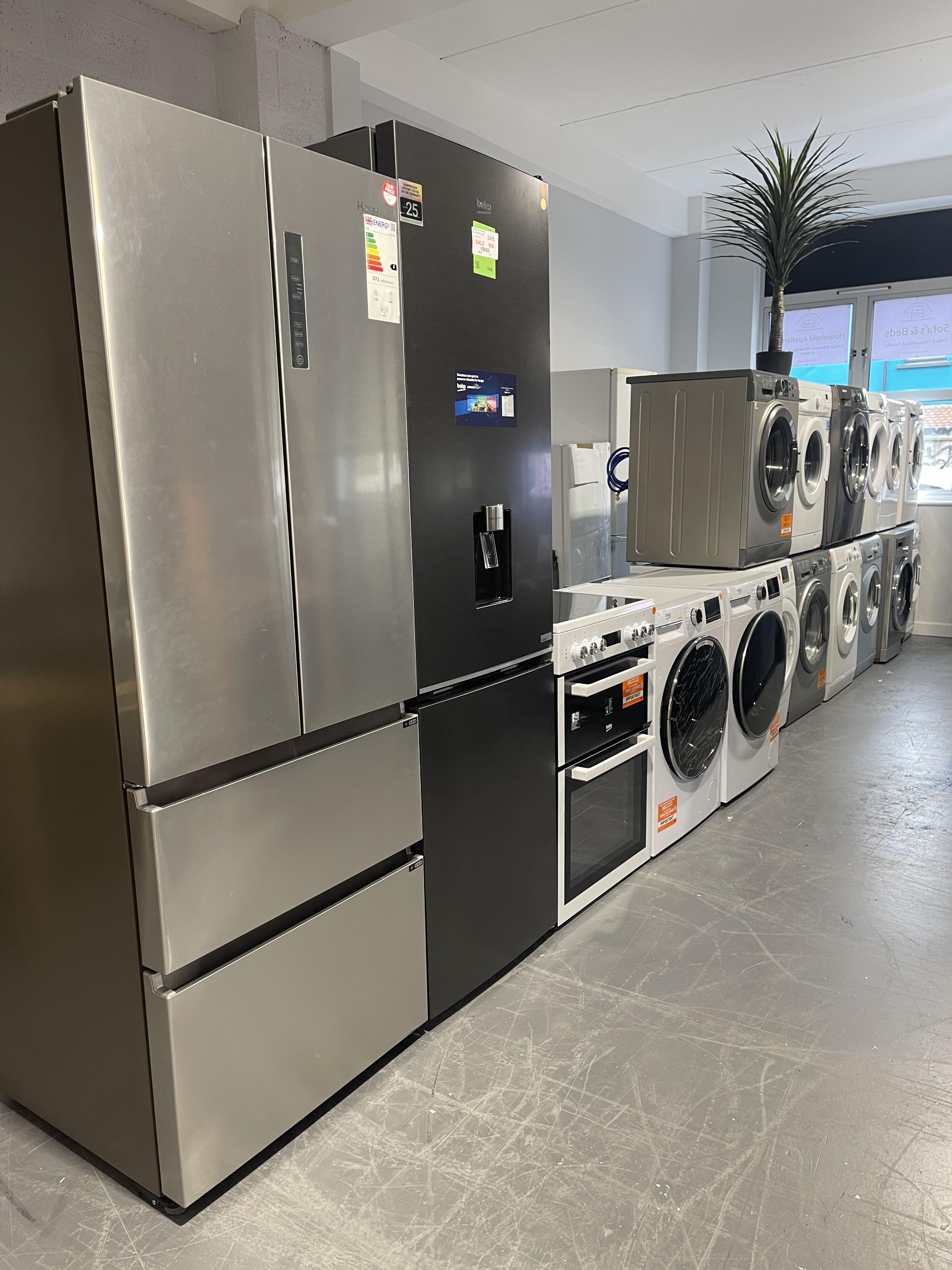 Our range of home appliances in Bristol includes reliable, practical options for everyday living. From washing machines and fridge freezers to dishwashers and other essential appliances, we stock quality items suited to homes, rental properties, and landlords. Whether you’re replacing a single appliance or furnishing a full property, our affordable appliances in Bristol offer great value without compromising on performance. Visit our showroom to see current stock, with many appliances available for quick delivery or same-day collection.