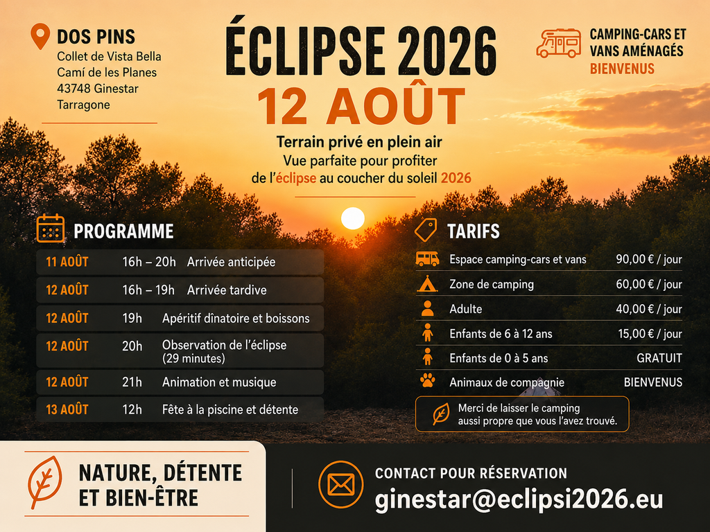 Information pour l'Eclipse
