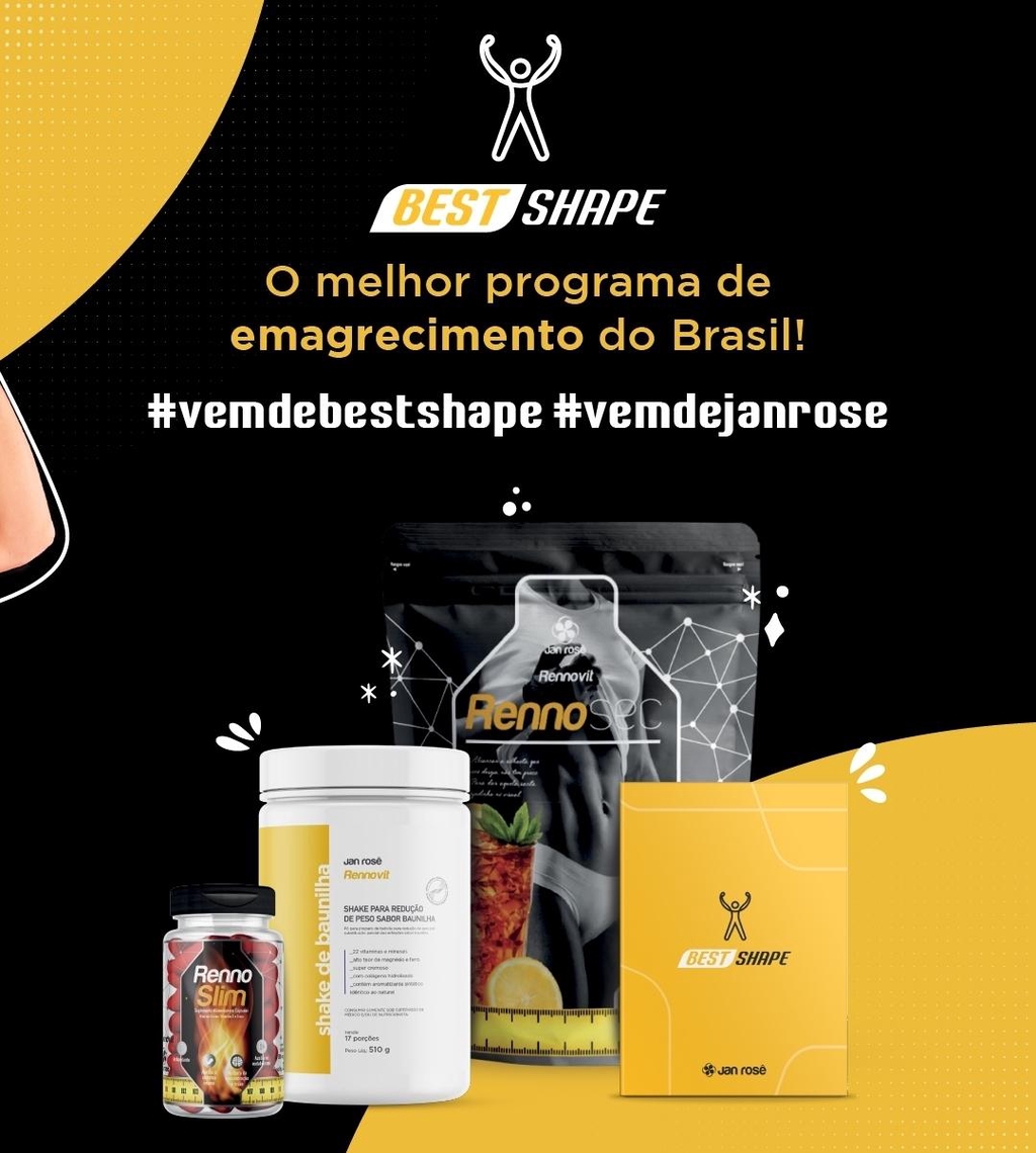 Banner da BM Store com imagem elegante representando o programa Best Shape Jan Rosê, o melhor programa de emagrecimento do Brasil.