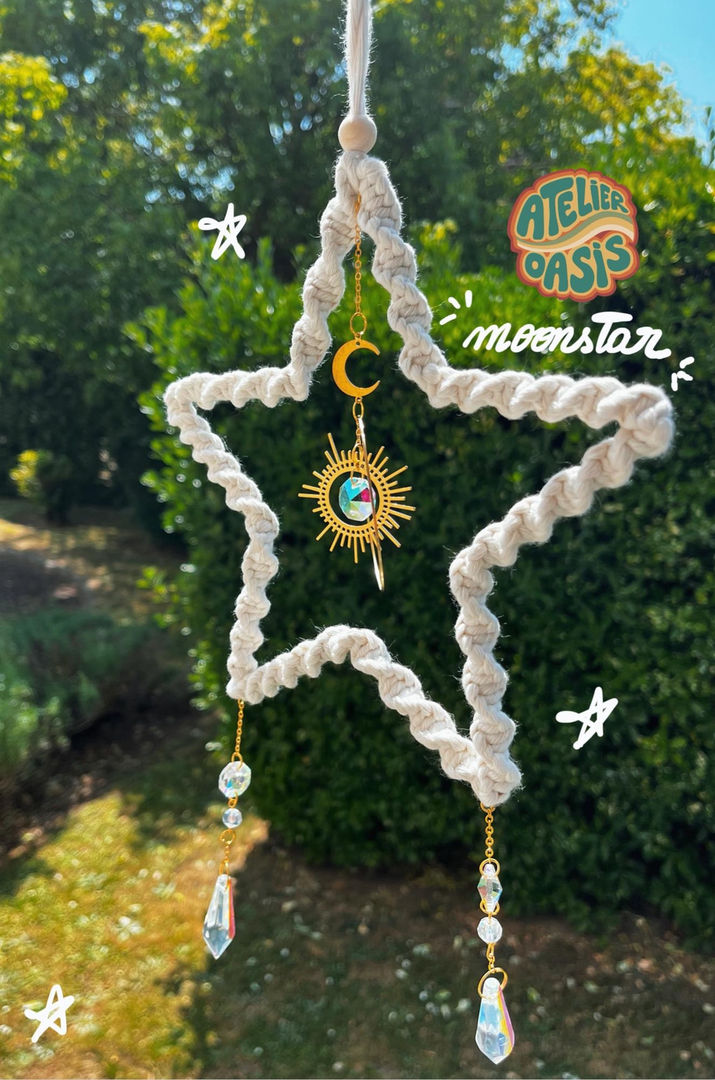 suncatcher attrape soleil en macramé
inspiration boheme