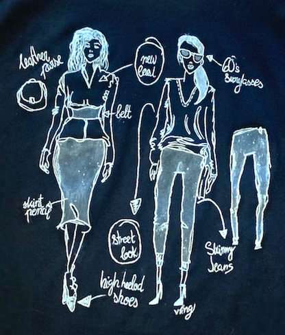 Prendas de ropa con diseños pintados a mano con pintura acrílica textil. Puedes traer tu diseño y te lo pintamos. Esta carpeta es diseños variados, un batiburrillo de todo