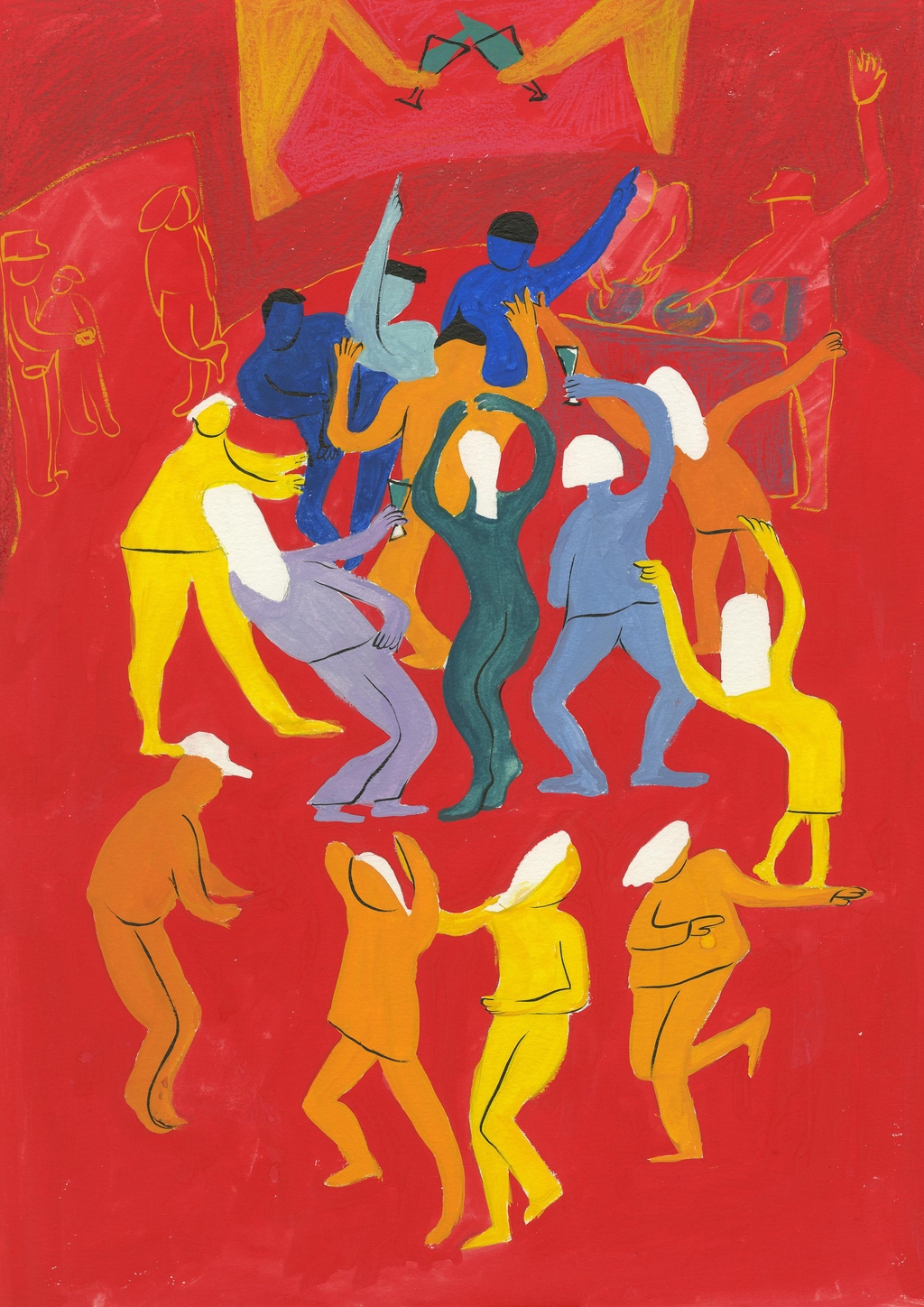 Red dance Giclee prints