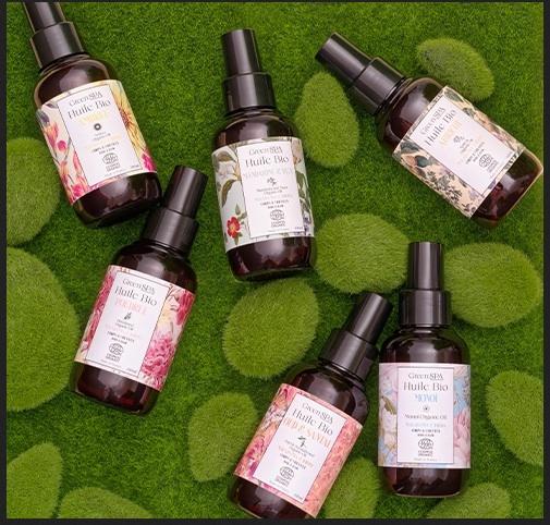 Partenaire & distributeur des Huiles et produits bio Green Spa