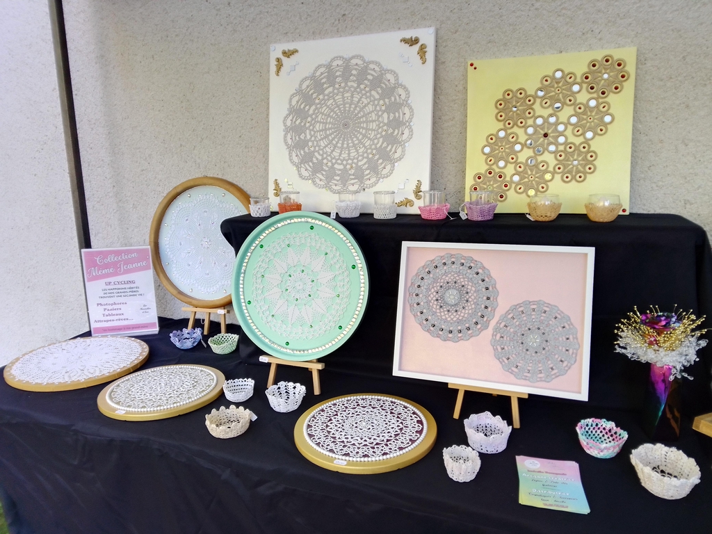 Upcycling napperons - déco dentelle