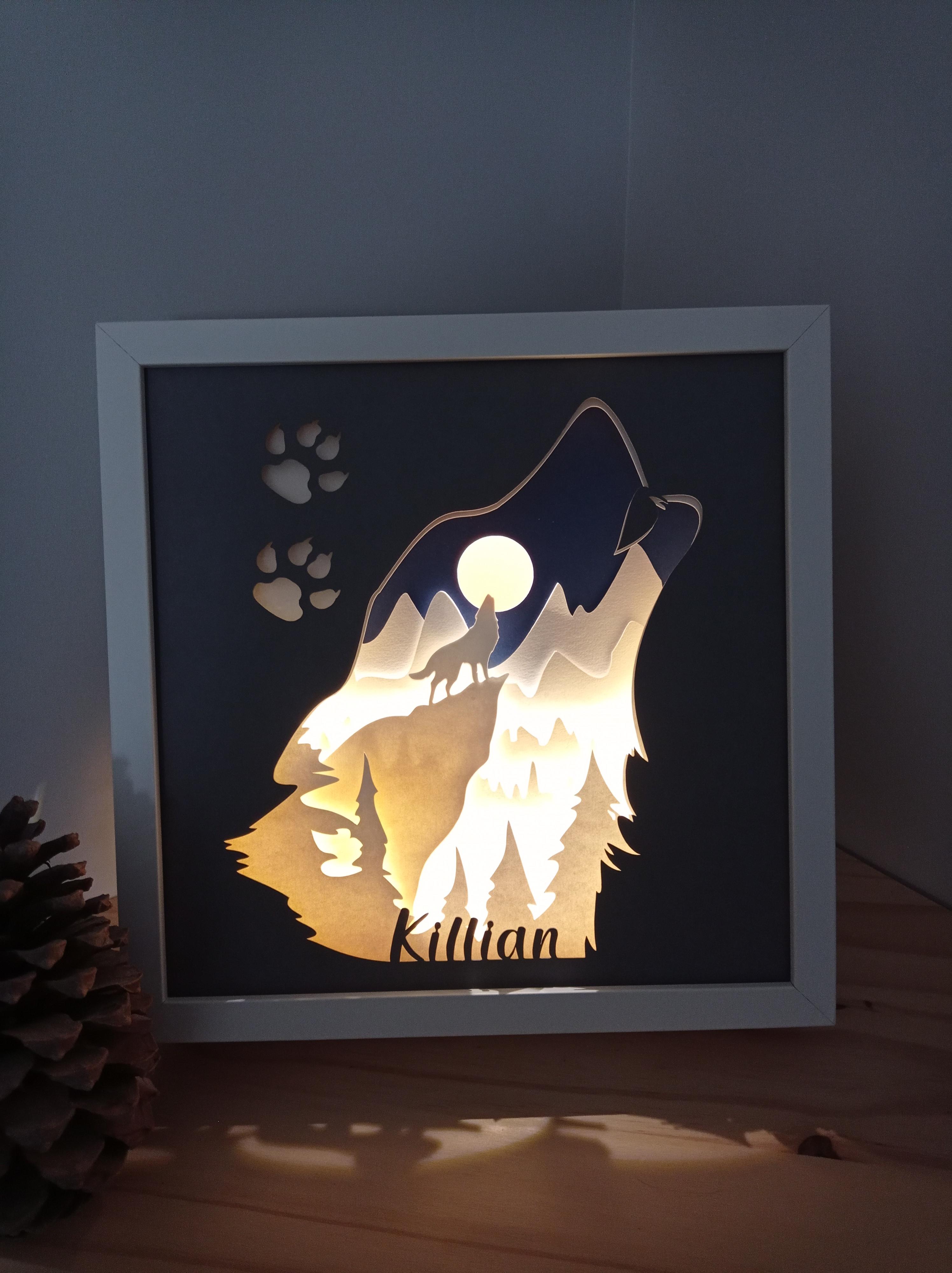 Un cadre lumineux est un cadeau idéal pour toutes les occasions (une naissance, un anniversaire, un mariage) ou simplement pour faire plaisir.

Parfaites pour décorer, elles créent une atmosphère chaleureuse et apaisante.

Chaque boîte est minutieusement découpée et assemblée dans mon atelier. Équipée d'une source lumineuse LED sur secteur aux normes CE, le cadre est en bois, couleur blanc ou noir.


Vous souhaitez personnaliser une boîte, contactez moi.
