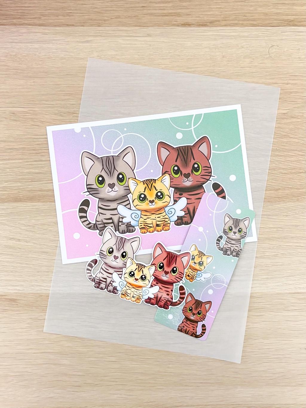 Commande personnalisée de chats par Bubble'Créa.