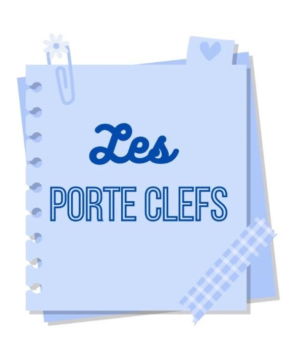 Retrouvez tous nos porte clefs au crochet et en toutes autres matieres réalisés à la main