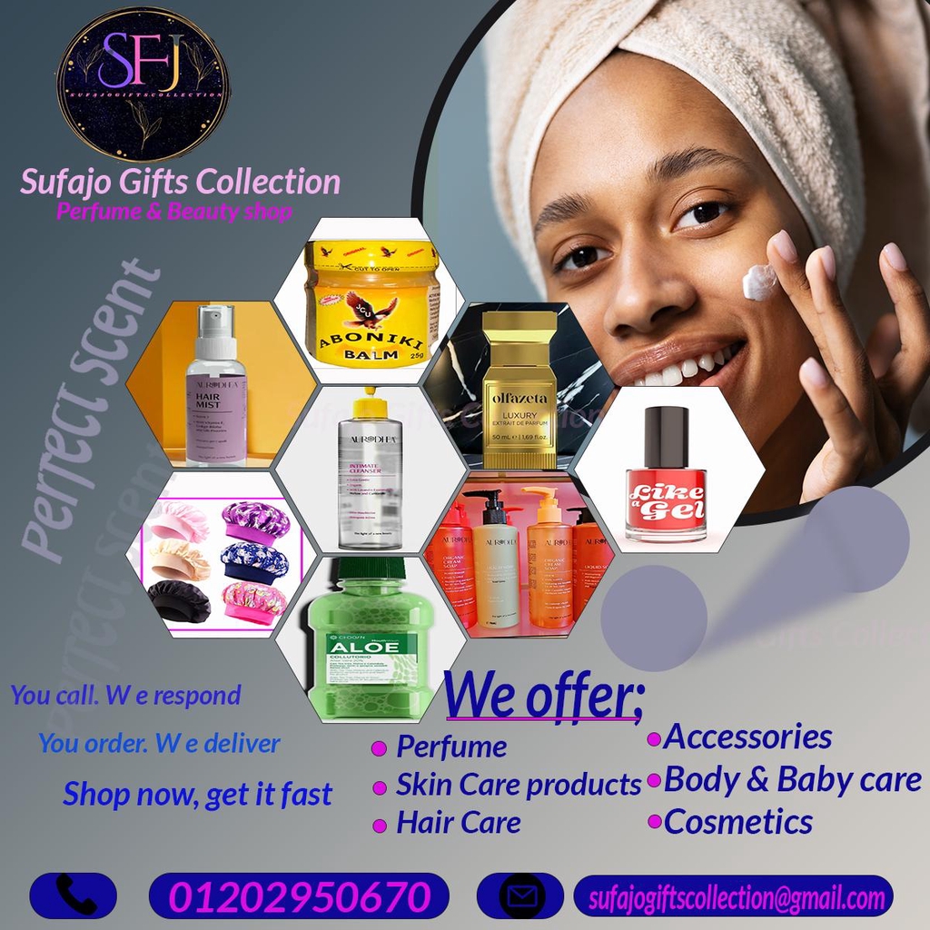 Luxury Beauty, Skincare, Haircare & Lifestyle Products | Sufajo Gifts Collection

Explore Sufajo Gifts Collection – your destination for luxury made accessible. Discover premium fragrances, skincare, haircare, makeup, home essentials, pet care, personal care, and kids’ accessories curated for quality and style. Shop online today!
