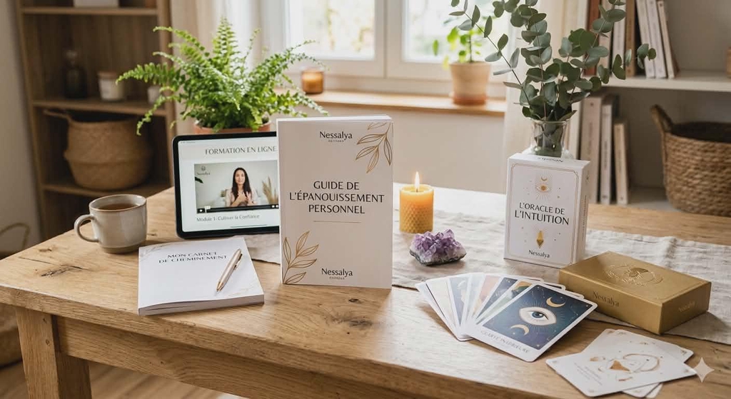 Bientôt disponible : Votre espace pour grandir. Découvrez notre collection exclusive d'ebooks, formations, cartes et oracles pour votre développement personnel. Inscrivez-vous pour être informé en avant-première !
