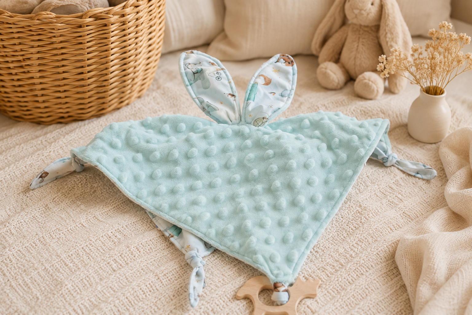 Découvrez mes créations bébé faites main : doudous, accessoires sensoriels et textiles doux, confectionnés avec soin pour les tout-petits.
