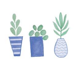 Fiori, colori, ceramica uniti per creare oggetti fatti a mano.