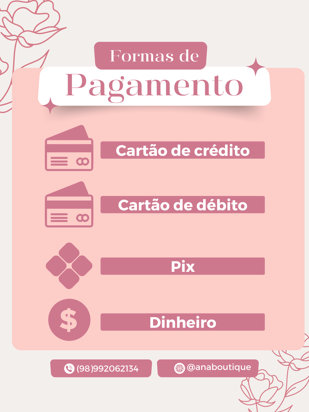 FORMA DE PAGAMENTO 