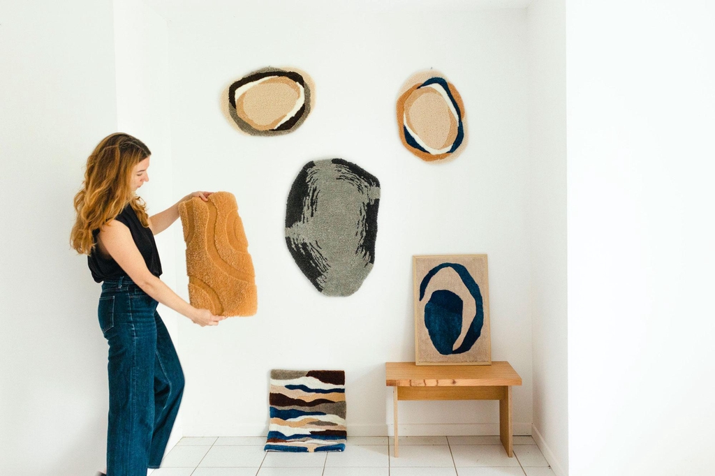 Création de tapis fait main en tufting création originale