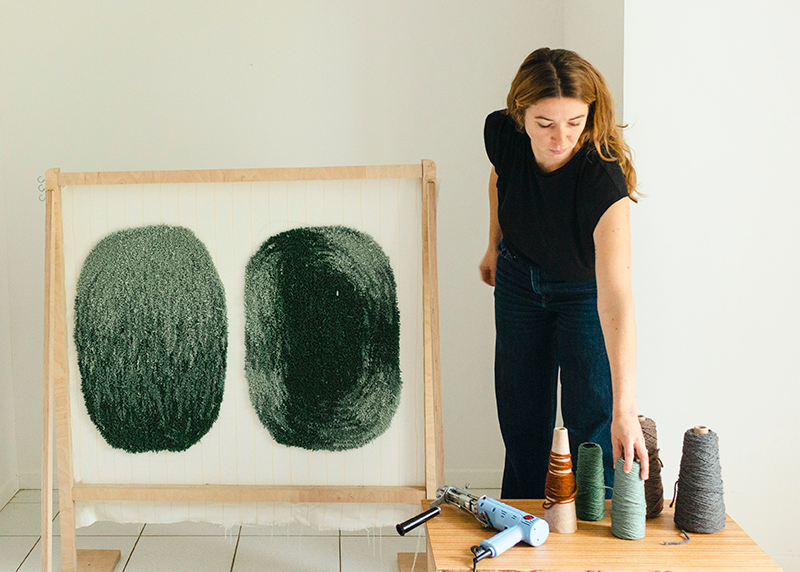 Designer de création en tufting gun